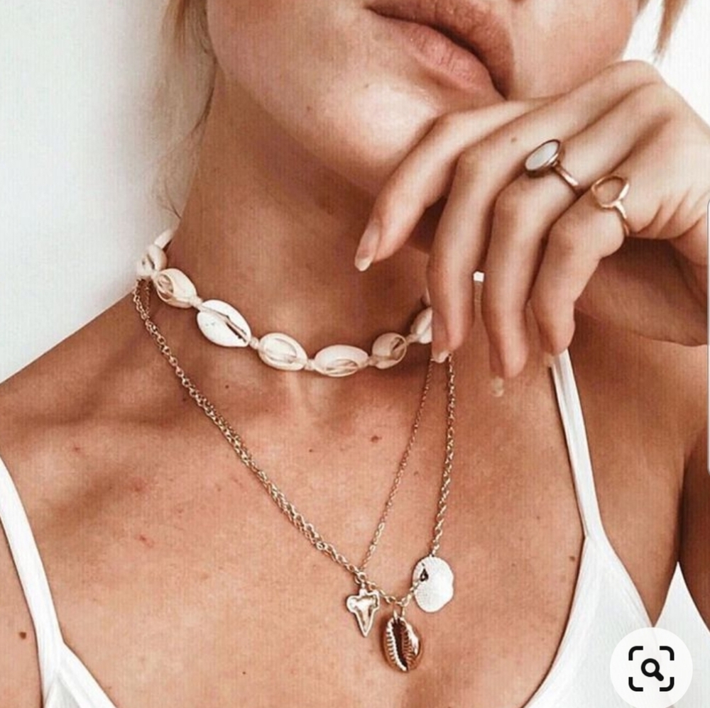 🔥LAST!!🔥🔥 90s STYLED SHELL CHOKER!